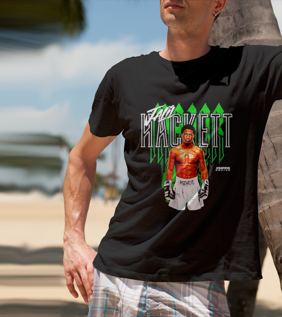 Jalil Hackett Signature Boxing Fighter Name Zuffa Boxing T-Shirt