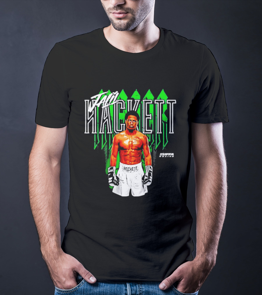 Jalil Hackett Signature Boxing Fighter Name Zuffa Boxing T-Shirt