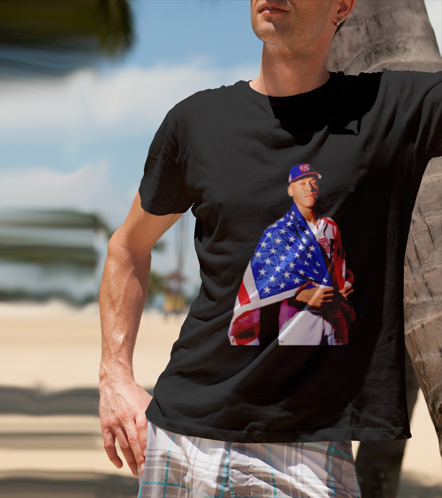 Aaron Judge Captain Team USA Baseball American Flag T-Shirt