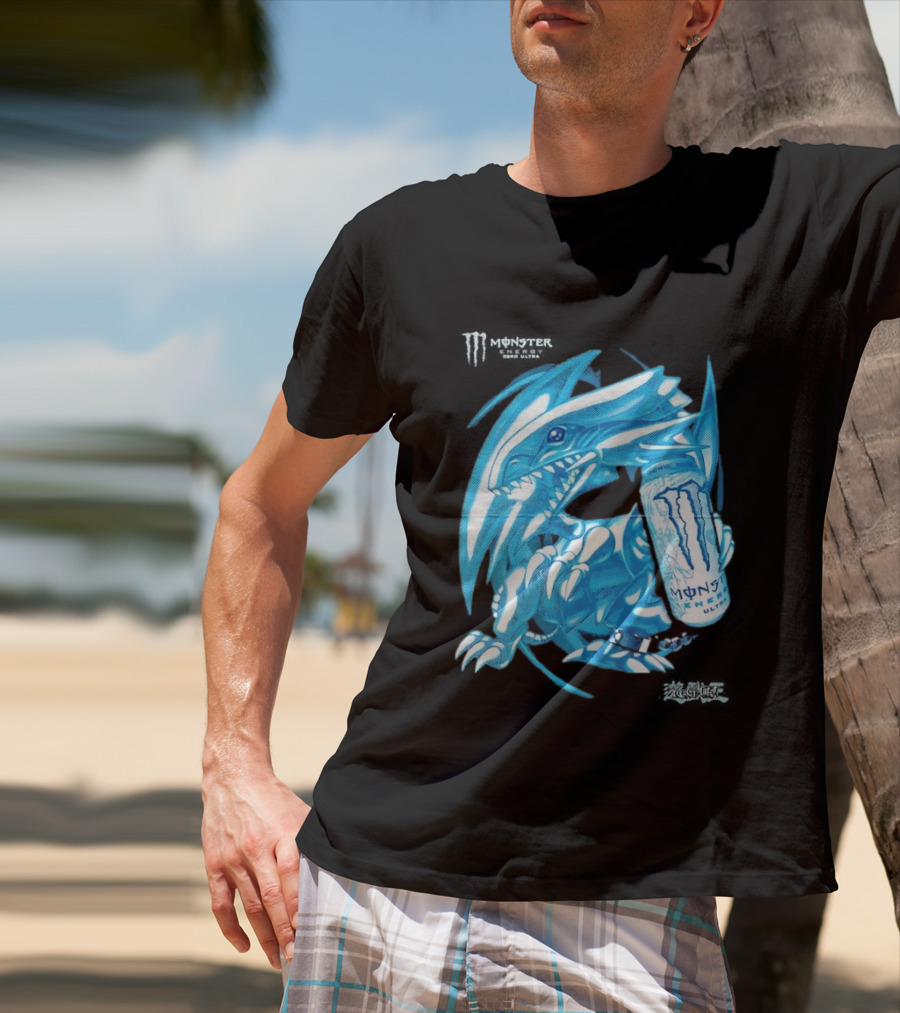 Blue Eyes White Dragon Monster Energy Zero Ultra Collaboration T-Shirt