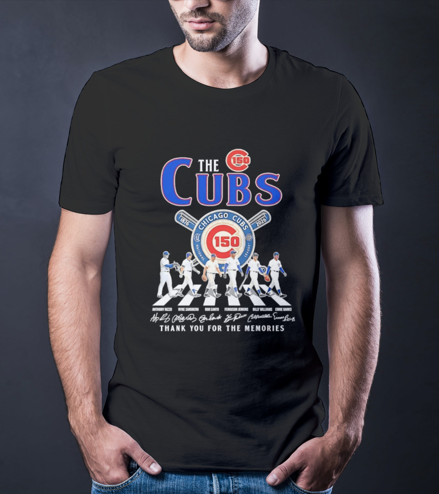 Chicago Cubs 150th Anniversary 1876 2026 Thank You For The Memories T-Shirt