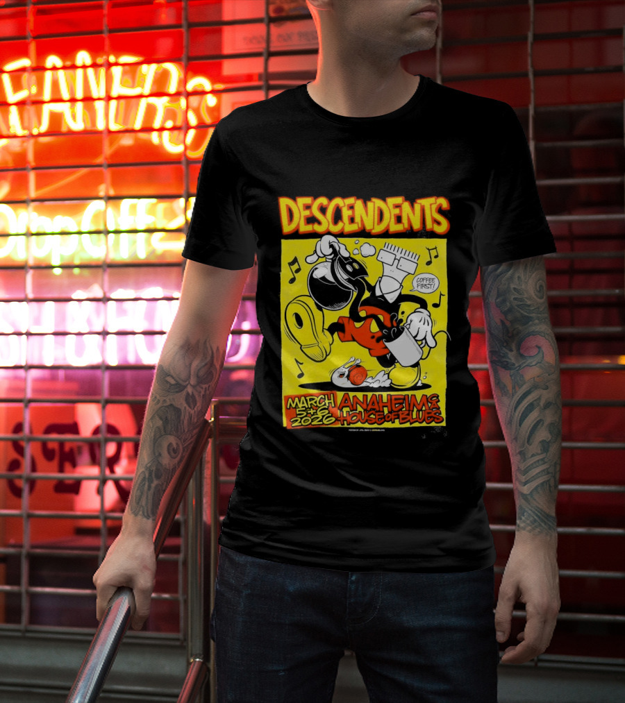 Descendents House Of Blues Anaheim March 5 6 2026 Event T-Shirt