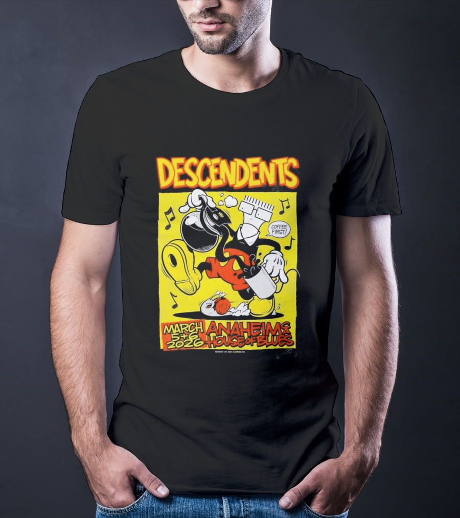 Descendents House Of Blues Anaheim March 5 6 2026 Event T-Shirt