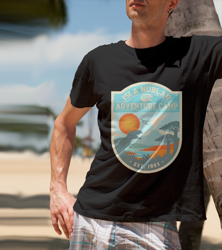 Isla Nublar Adventure Camp Dinosaur Island Est 1993 T-Shirt