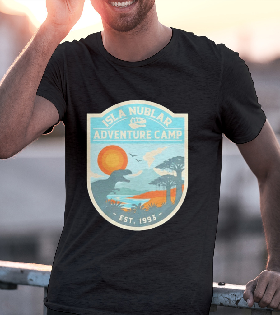 Isla Nublar Adventure Camp Dinosaur Island Est 1993 T-Shirt