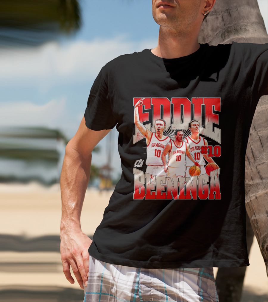 Eddie Beeninga Dragons Basketball #10 Collage MSUM NCAA T-Shirt