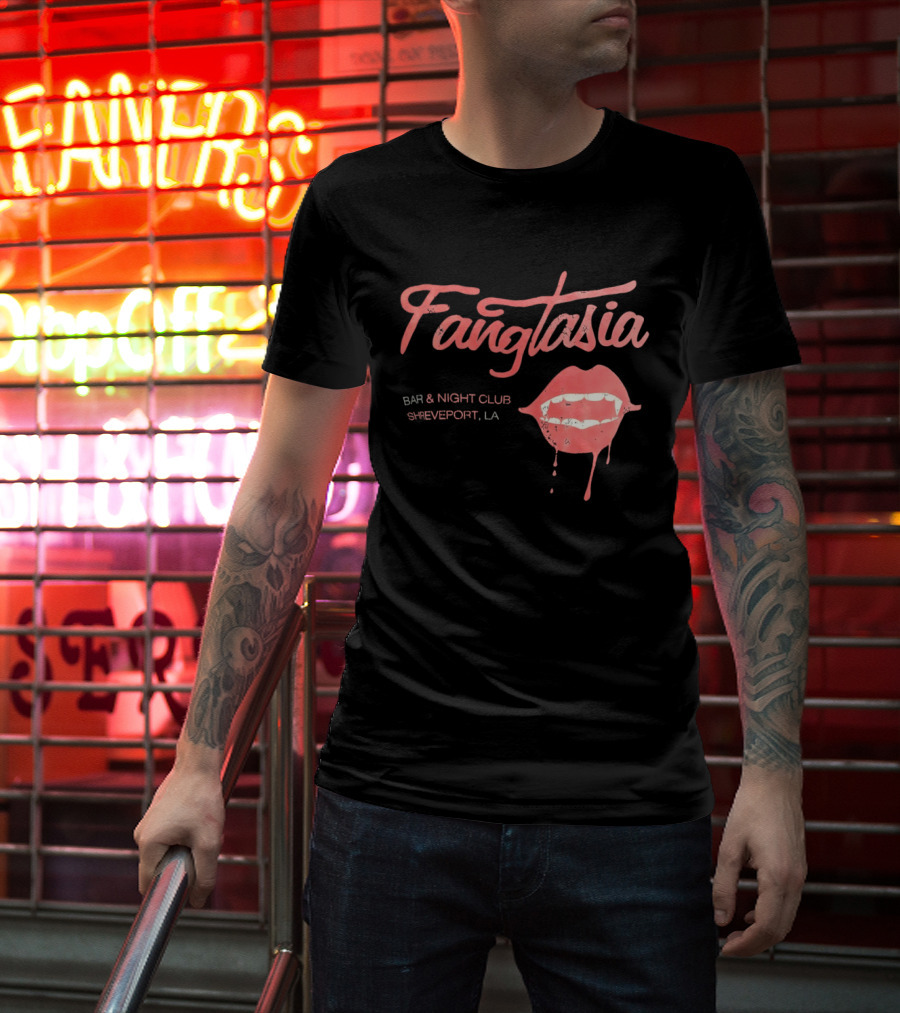 Fangtasia Bar And Night Club Shreveport LA Vampire Lips T-Shirt