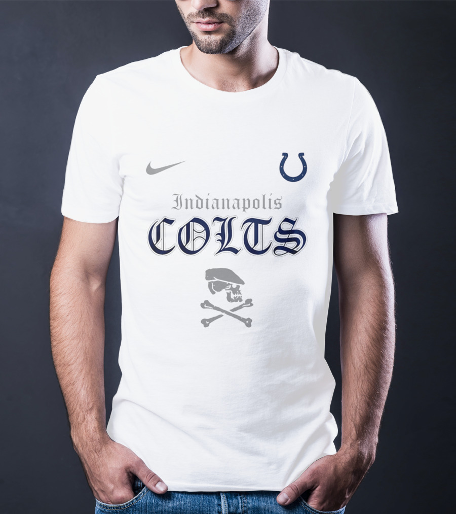 Indianapolis Colts Dropkick Murphys Skull Collaboration T-Shirt