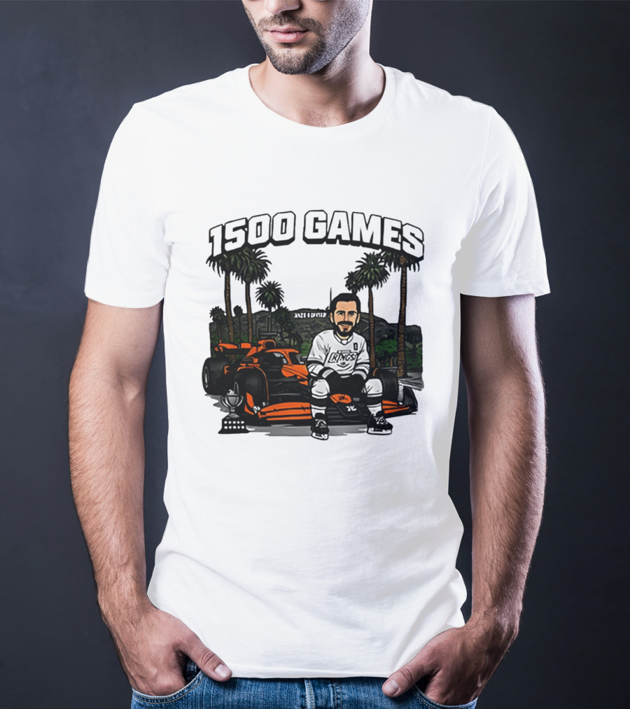 Los Angeles Kings Anze Kopitar 1500 Games Celebration 2026 T-Shirt