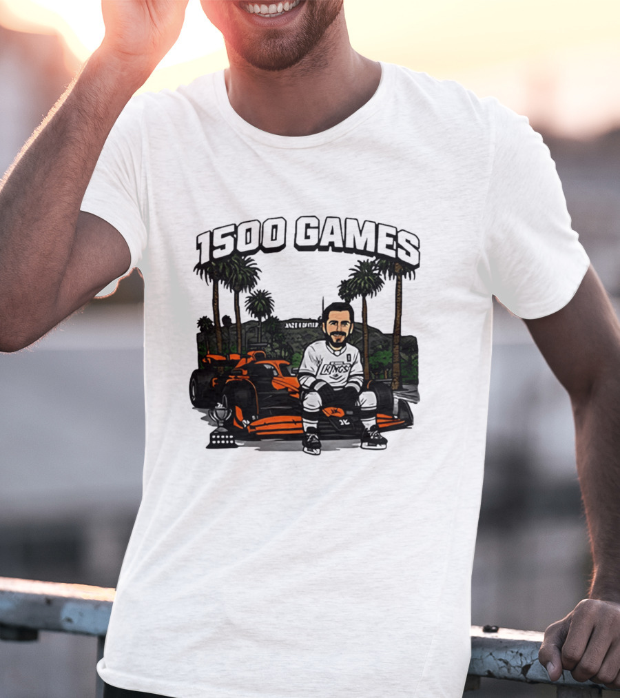 Los Angeles Kings Anze Kopitar 1500 Games Celebration 2026 T-Shirt