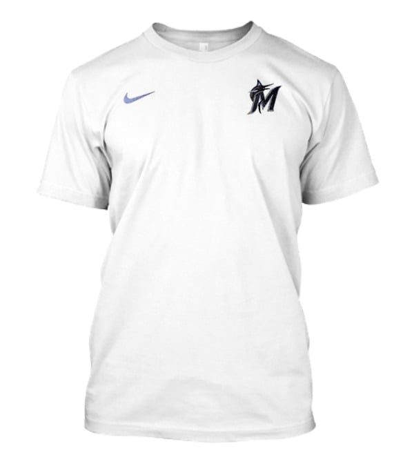 Miami Marlins M Logo Iconography T-Shirt