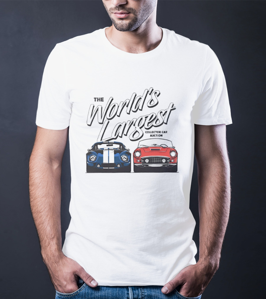The World's Largest Collector Car Auction Blue And Red Cars T-Shirt