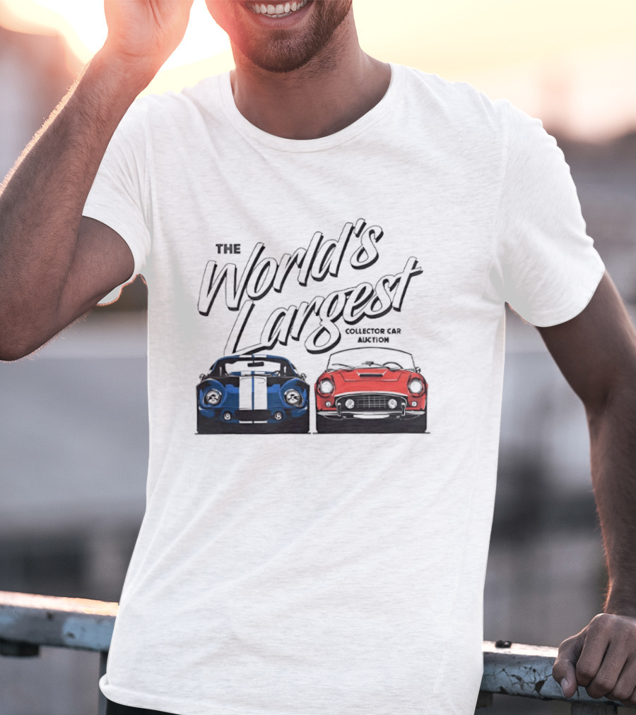 The World's Largest Collector Car Auction Blue And Red Cars T-Shirt