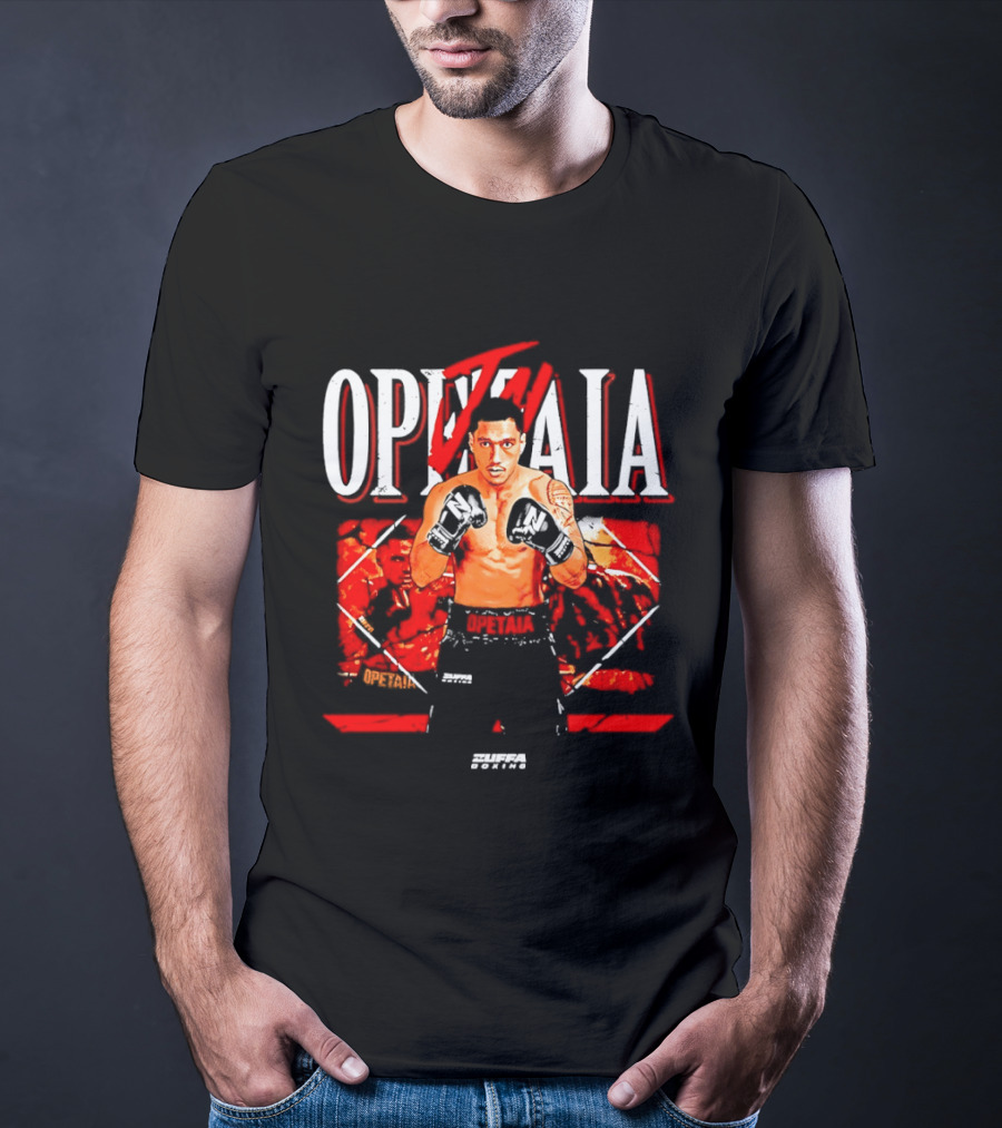 Jai Opetaia Boxing Zuffa Fighter Dynamic Pose T-Shirt
