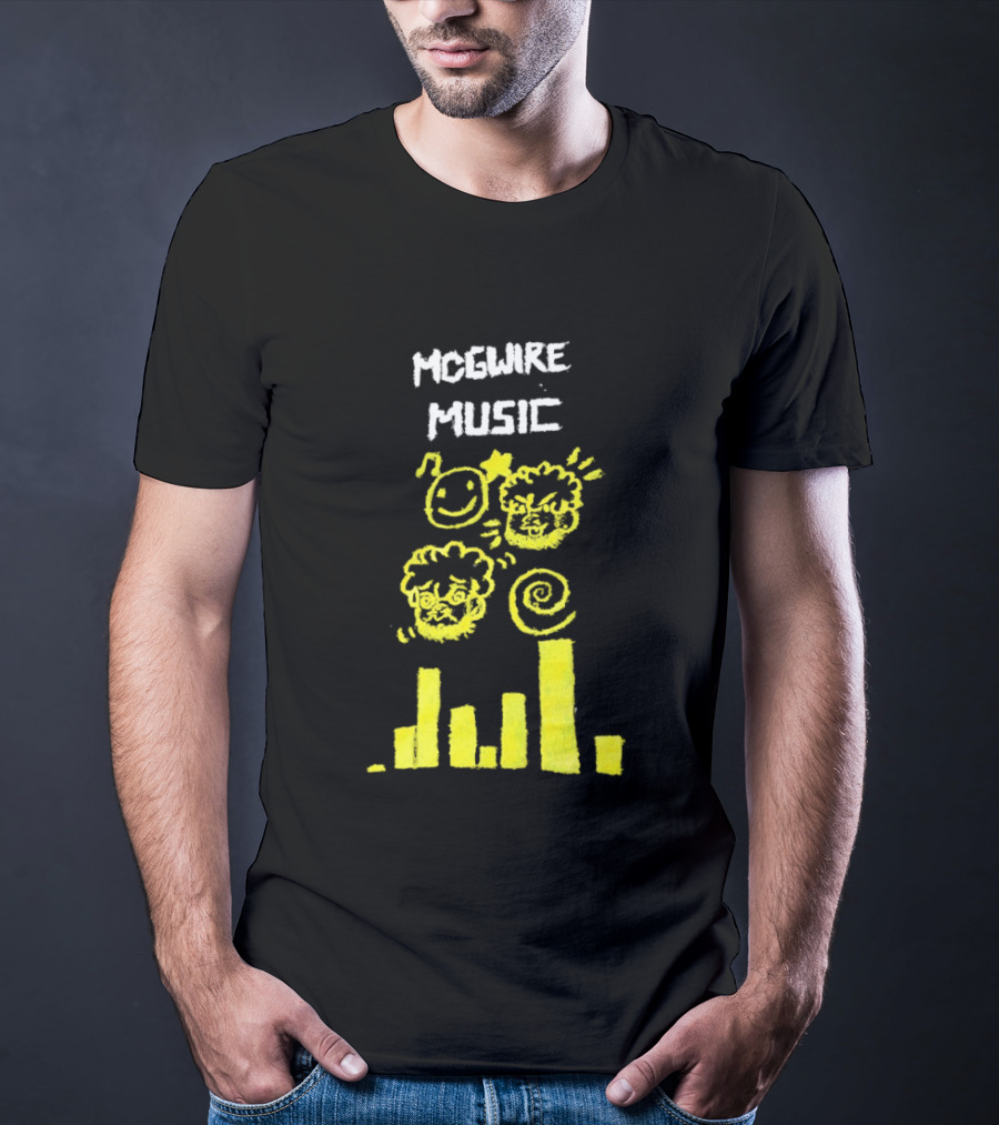 Mcgwire Music Chart With Smiley Faces And Music Bars T-Shirt