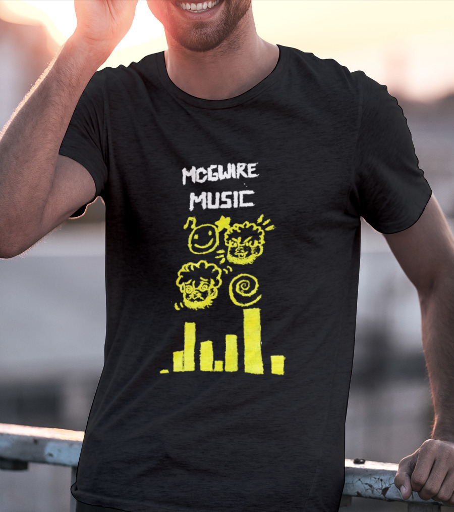 Mcgwire Music Chart With Smiley Faces And Music Bars T-Shirt