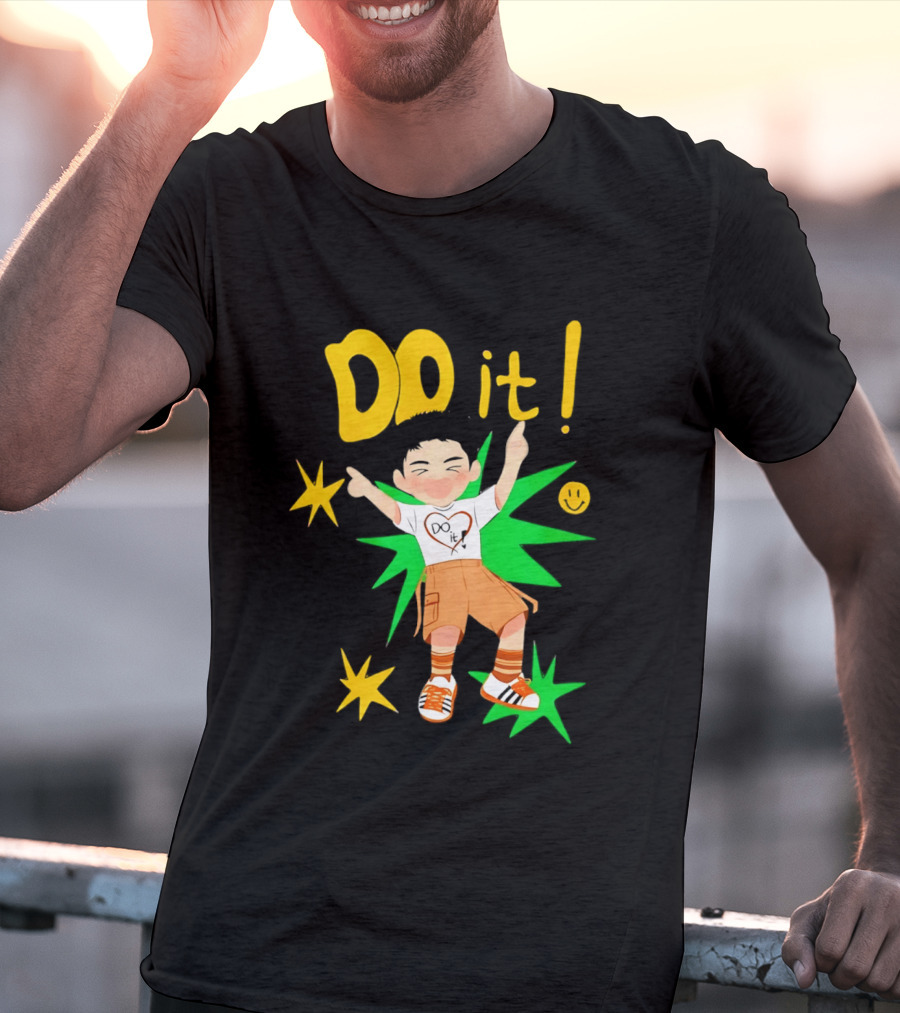 Do It Doh Kyungsoo Asia Concert Tour Cartoon Heart Starburst T-Shirt