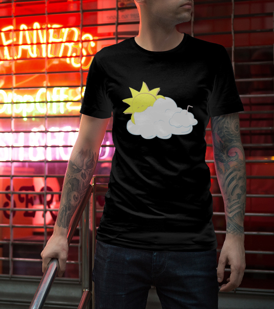 Sun Eating A Cloud Cartoon T-Shirt