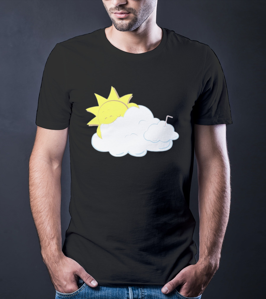 Sun Eating A Cloud Cartoon T-Shirt