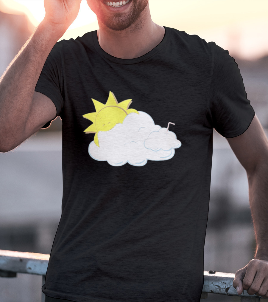 Sun Eating A Cloud Cartoon T-Shirt