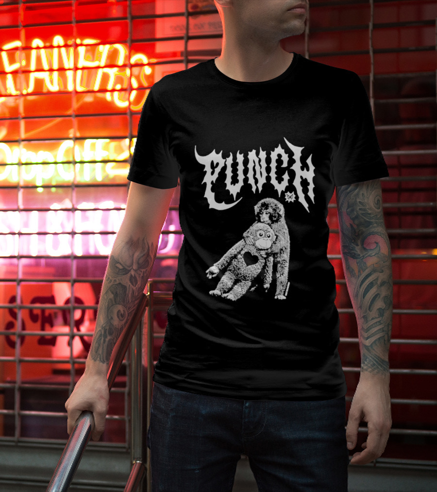 Punch Monkey With Heart T-Shirt