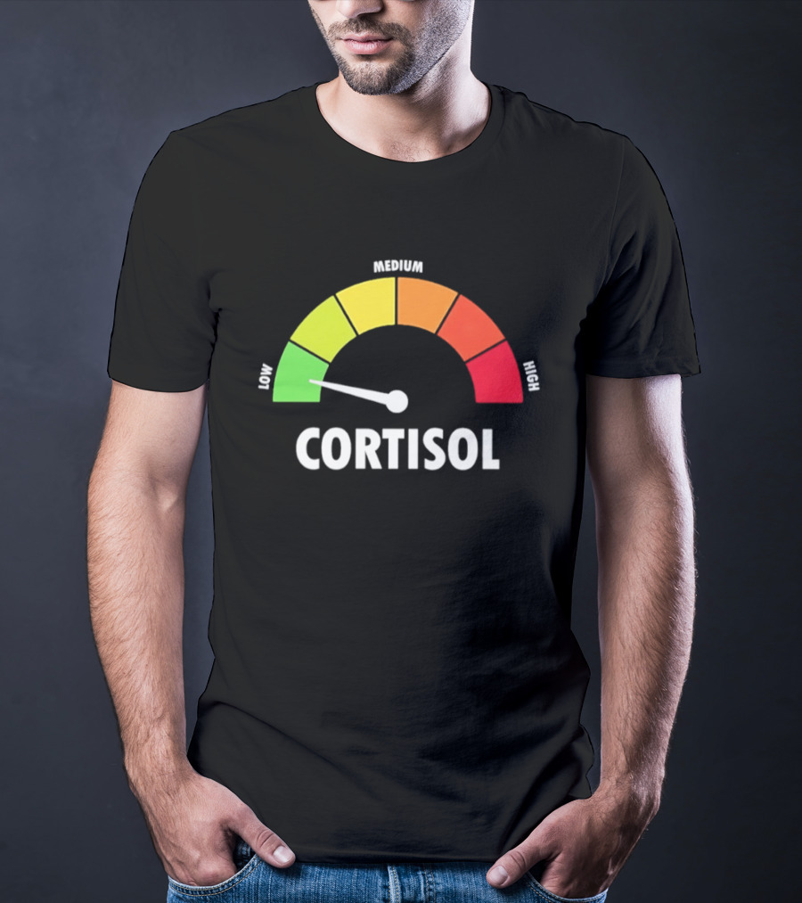 Low Medium High Cortisol Meter T-Shirt