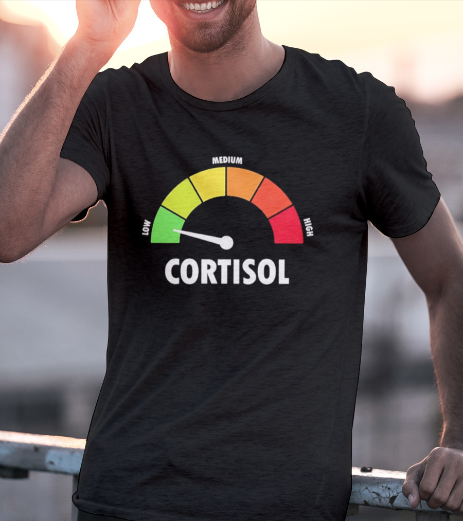 Low Medium High Cortisol Meter T-Shirt
