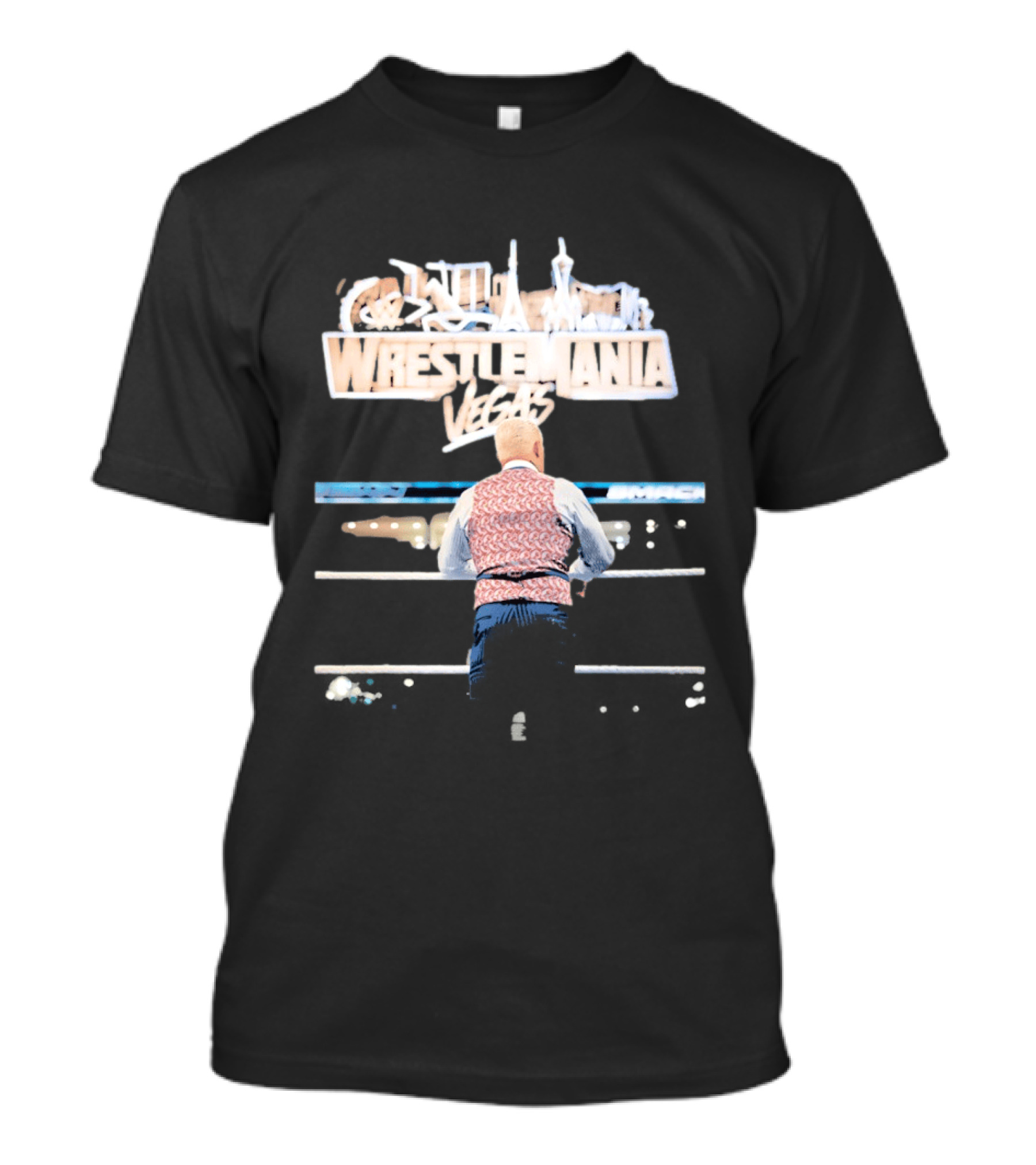 Cody Rhodes WWE WrestleMania Las Vegas Ring Event T-Shirt