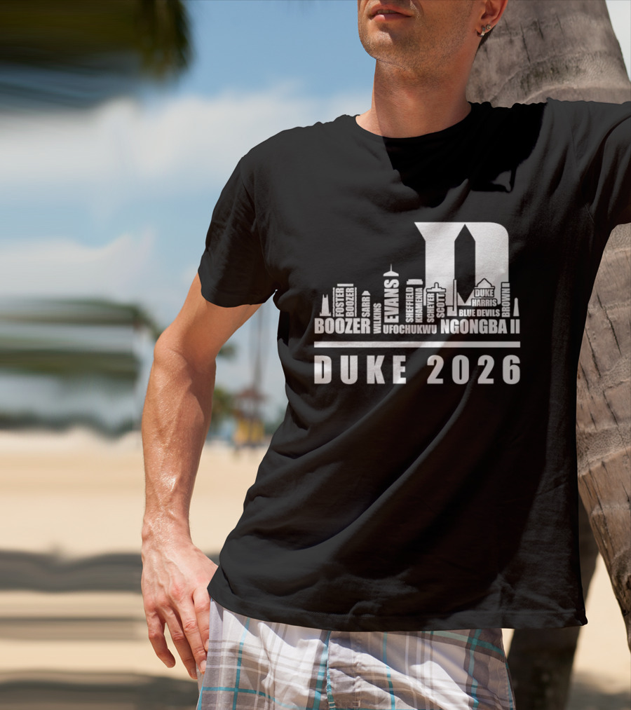 Duke 2026 Skyline Boozer Evans McCorkle Li T-Shirt