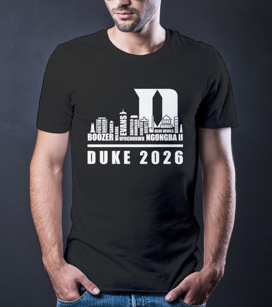Duke 2026 Skyline Boozer Evans McCorkle Li T-Shirt