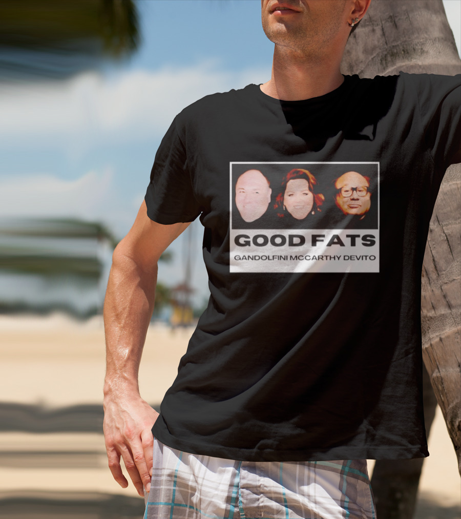 Good Fats Gandolfini McCarthy Devito Faces T-Shirt