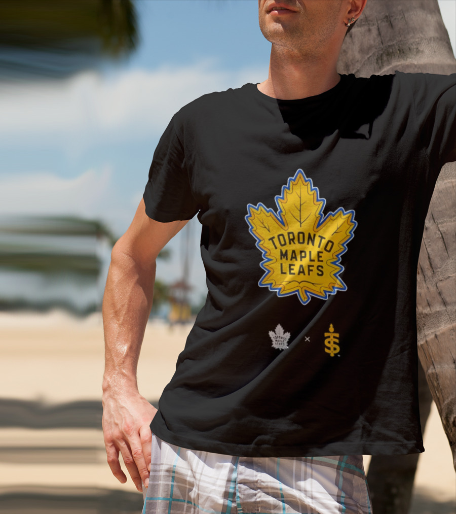 Toronto Maple Leafs Toronto Sceptres Collaboration Yellow Maple Leaf T-Shirt