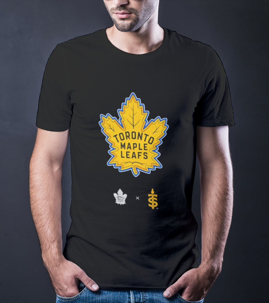 Toronto Maple Leafs Toronto Sceptres Collaboration Yellow Maple Leaf T-Shirt