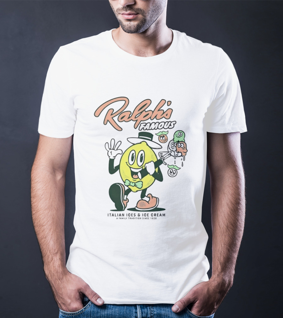 Ralph's Famous Italian Ices Ice Cream Family Tradition Since 1928 T-Shirt