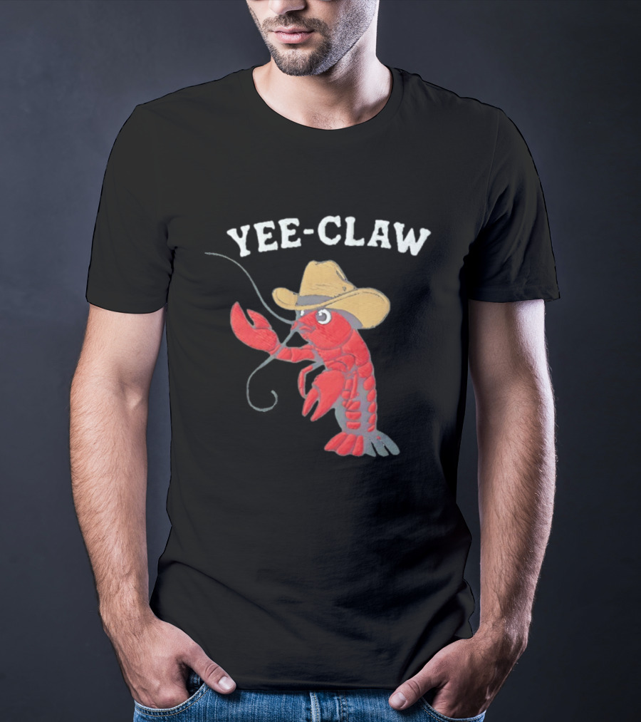 Yee Claw Cowboy Lobster Embroidered Wrangler T-Shirt
