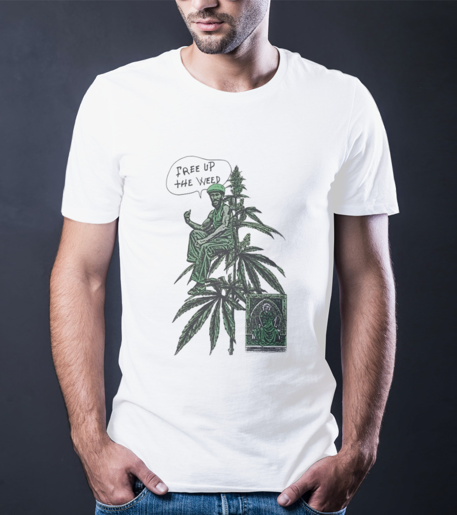Free Up The Weed Lee Scratch Perry Cannabis T-Shirt