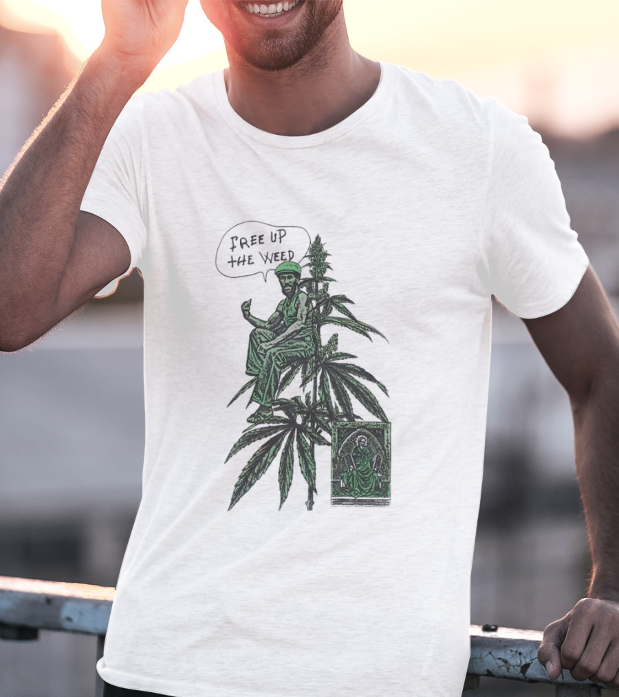 Free Up The Weed Lee Scratch Perry Cannabis T-Shirt