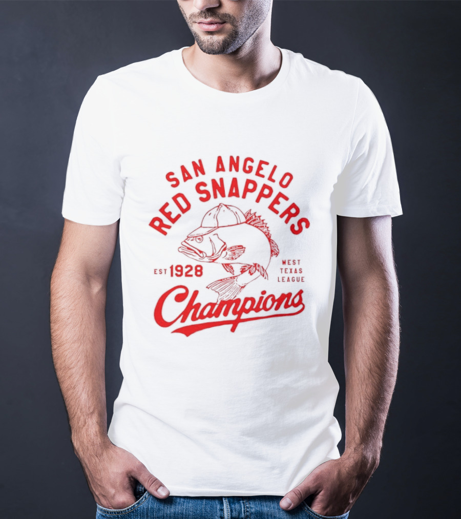 San Angelo Red Snappers Champions Est 1928 Herders Baseball Teams Defunct T-Shirt