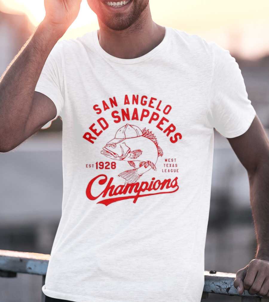San Angelo Red Snappers Champions Est 1928 Herders Baseball Teams Defunct T-Shirt