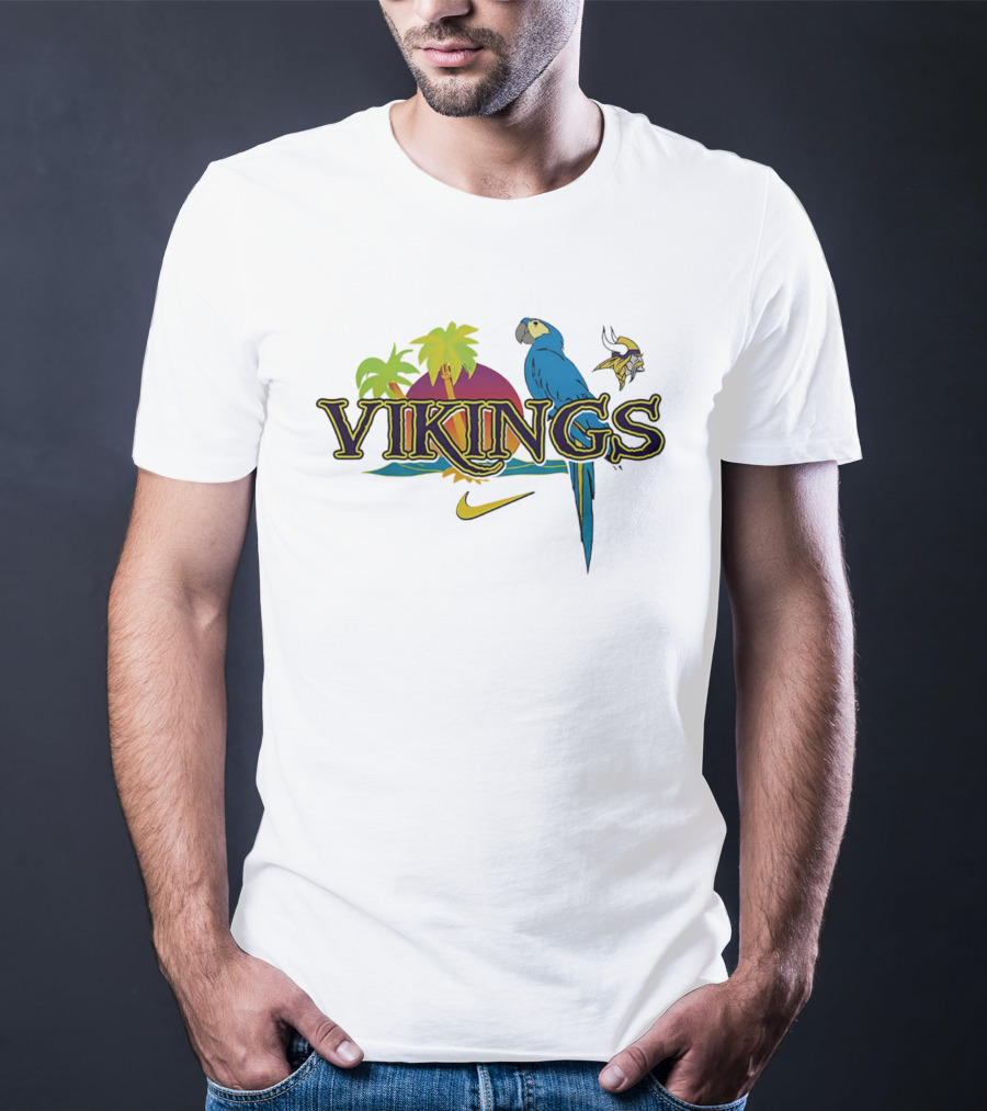Vikings Parrot Tropical Island Nike Minnesota T-Shirt