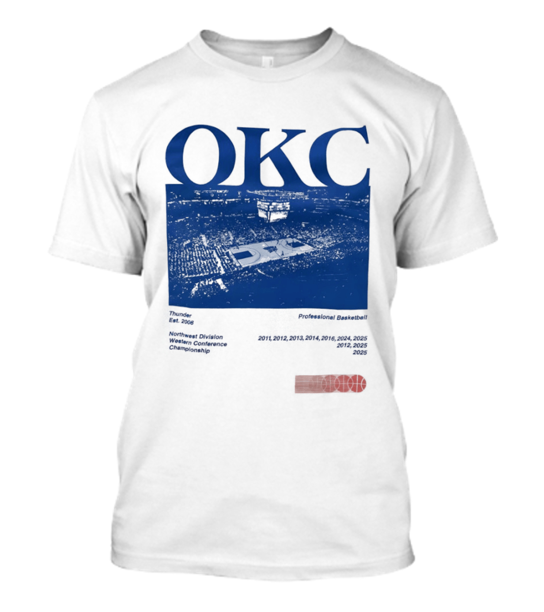 Oklahoma City Thunder Basketball Team OKC Thunder Nike NBA T-Shirt