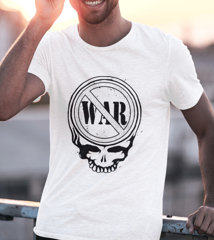 War No Symbol Skull T-Shirt