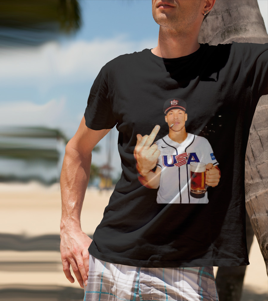 USA Basketball Team After Hours Middle Finger Aaron Judge T-Shirt