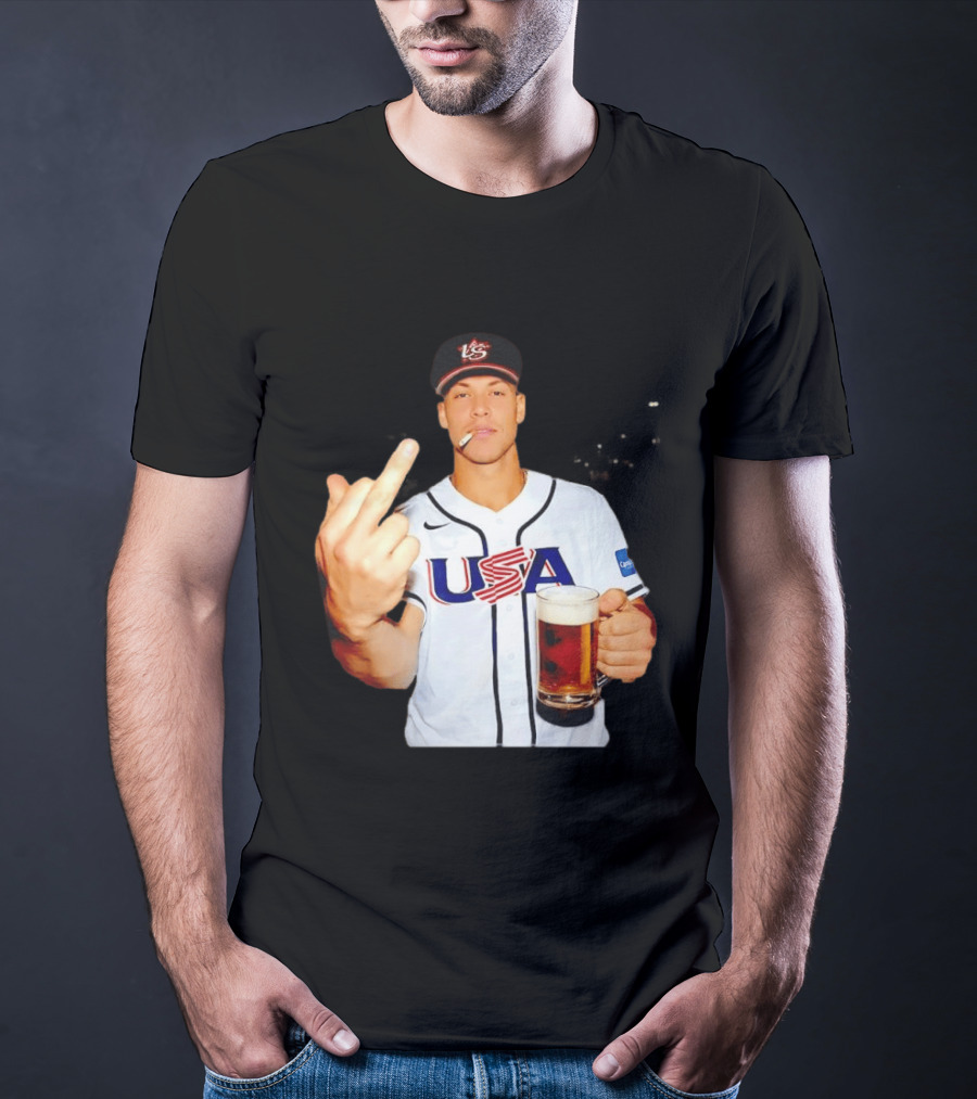 USA Basketball Team After Hours Middle Finger Aaron Judge T-Shirt