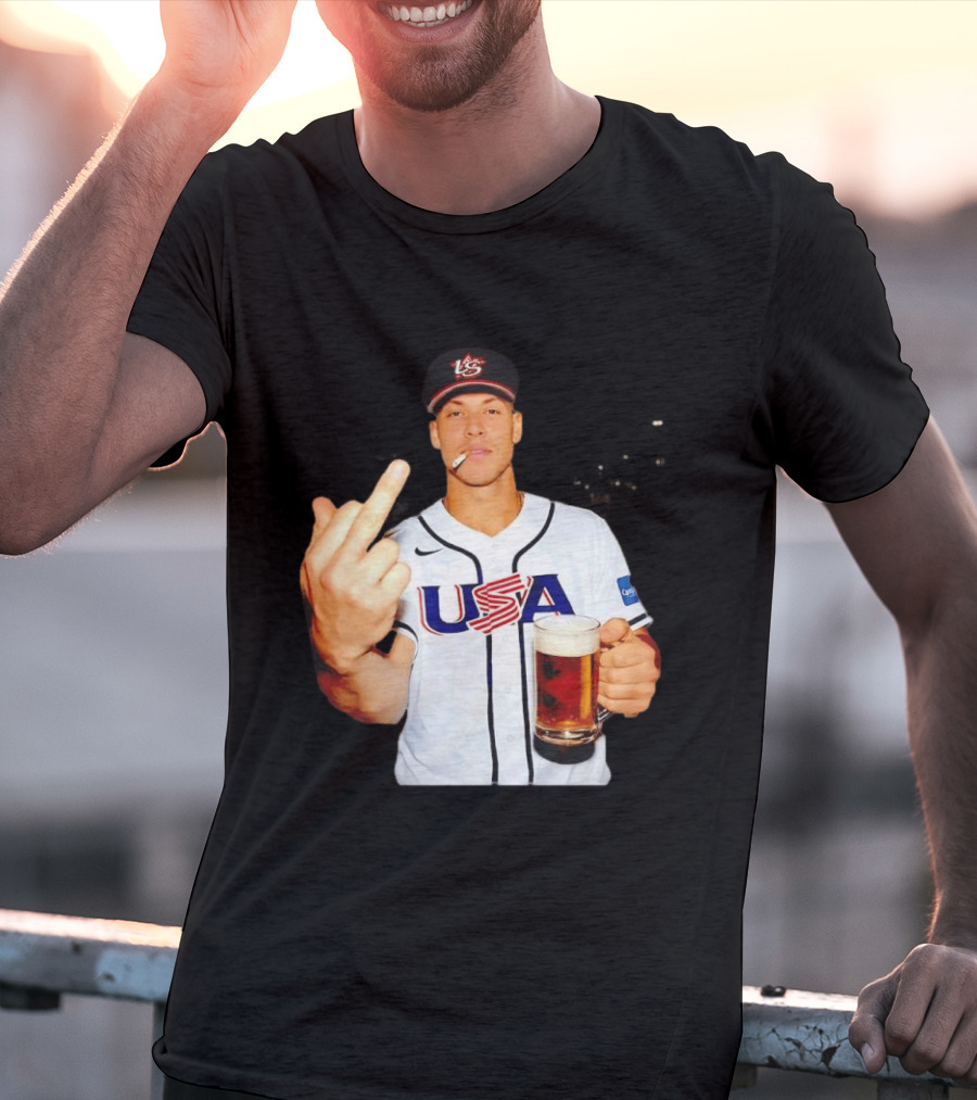 USA Basketball Team After Hours Middle Finger Aaron Judge T-Shirt