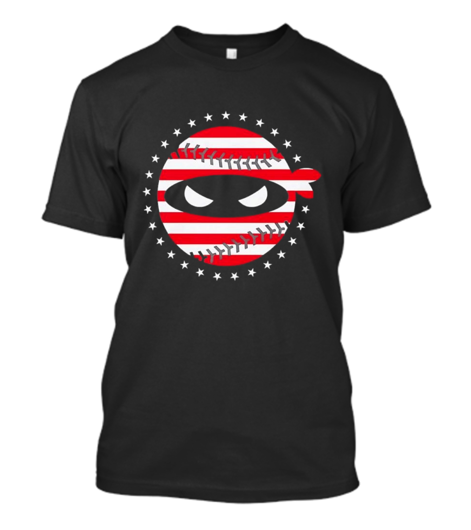 Paul Skenes Pitching Ninja Baseball Stars USA Flag T-Shirt