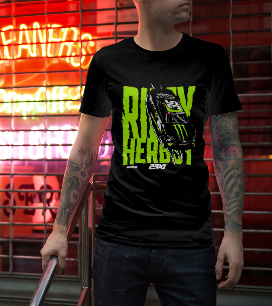 Riley Herbst No 35 Toyota Camry Monster Energy Racing 23XI NASCAR T-Shirt