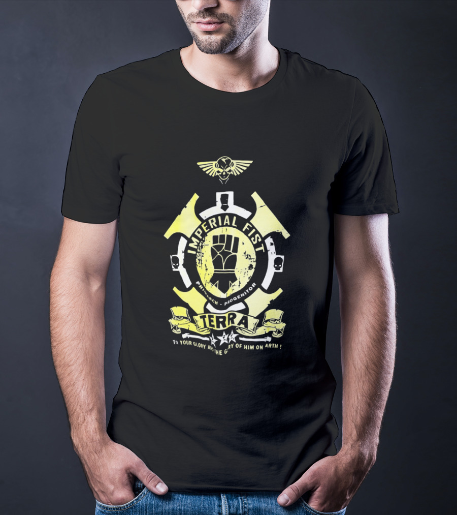 Imperial Fist Honor Terra Skull Emblem Icon Wings T-Shirt