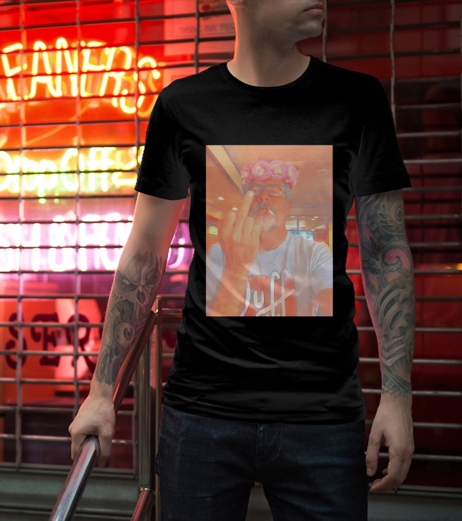 Jeffrey Dean Morgan The Walking Dead Negan Roses And The Middle Finger T-Shirt