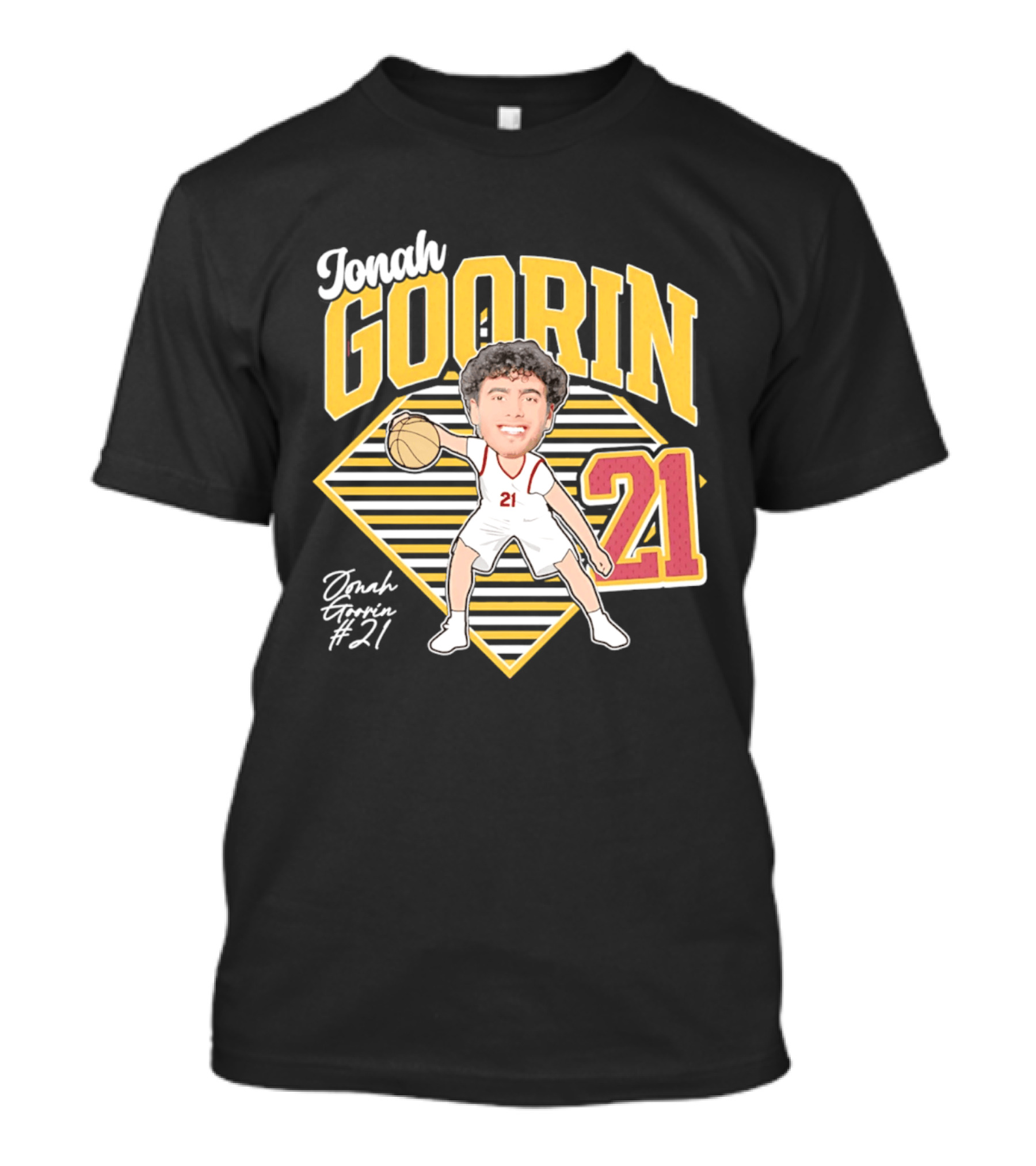 Jonah Goorin Basketball Caricature 21 USC Trojans 2026 T-Shirt